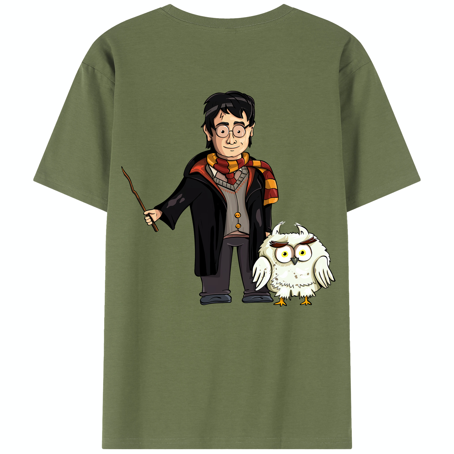 （画像用） Harry Potter ハリー・ポッターシリーズ 綿100％半袖Tシャツ（背面プリント）